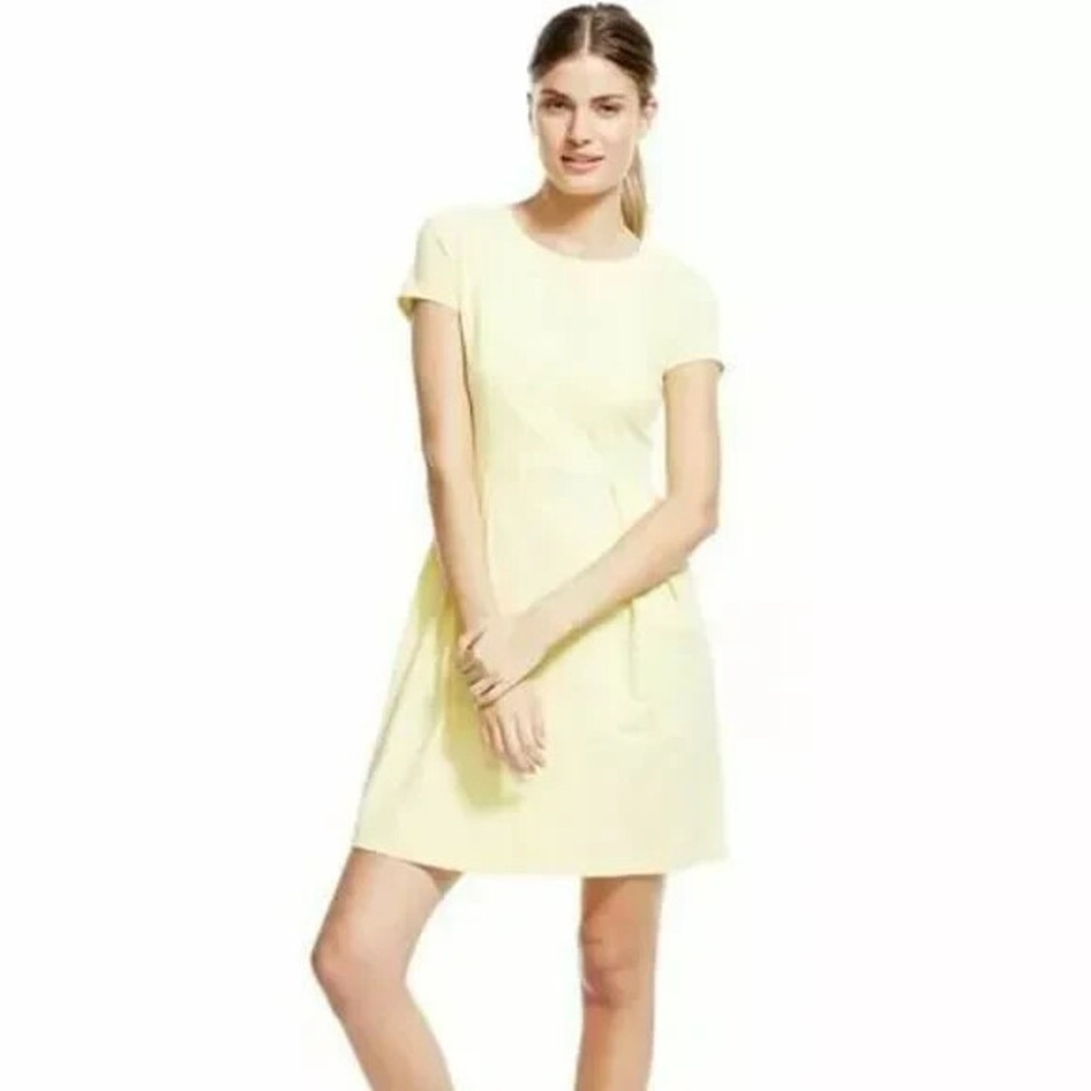 BODEN Cerys Dress sz 8 Long butter yellow cotton pull on t-shirt dress - Picture 1 of 9